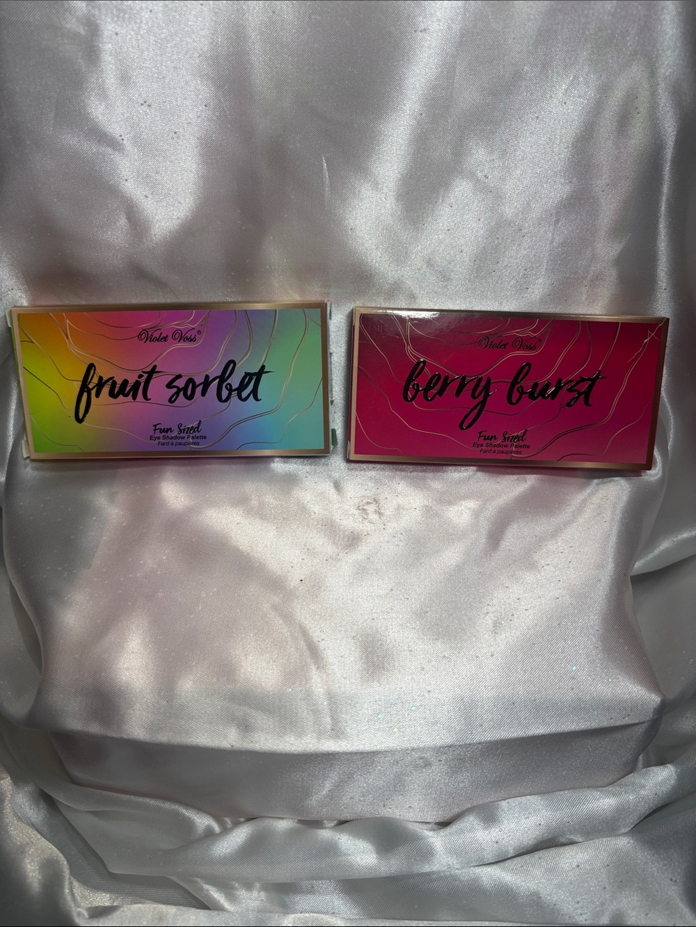 NWOT Violet Voss Fruit Sorbet & Berry Burst Eyeshadow Palettes Rainbow & Magenta